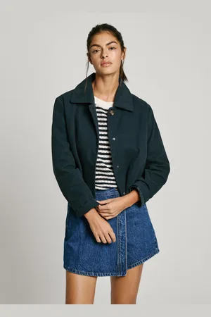 Pepe Jeans Casaco lona com gola de camisa