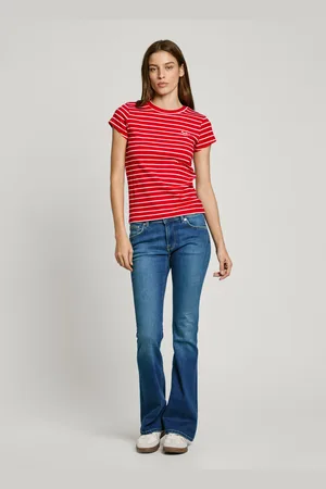 Pepe Jeans Jeans flare fit e cintura descida - pimlico