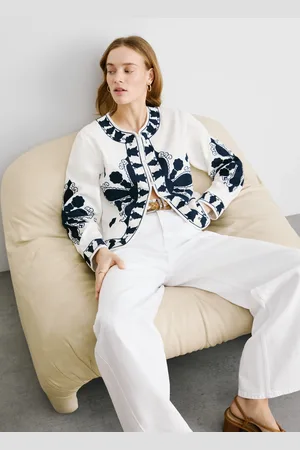 Pepe Jeans Casaco bordado em contraste