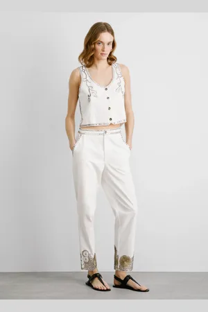 Pepe Jeans Calças barrel fit detalhe de tachas