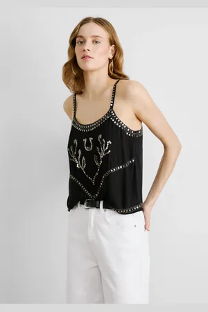 Pepe Jeans Top de alças de lantejoulas