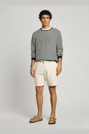 Pepe Jeans Calções de linho relaxed fit