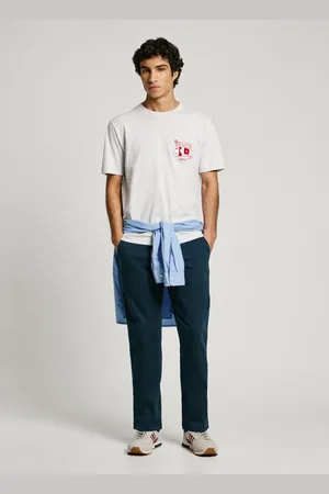 Pepe Jeans Calças chino tecido elástico