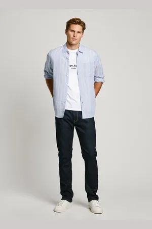 Pepe Jeans Jeans straight fit cintura média - cash