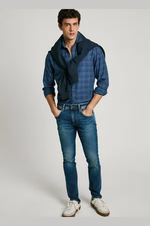 Pepe Jeans Jeans straight fit cintura média - cash