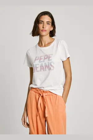 Pepe Jeans T-shirt logo strass regular fit