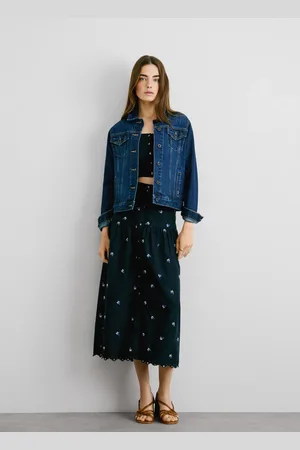 Pepe Jeans Saia midi popelina