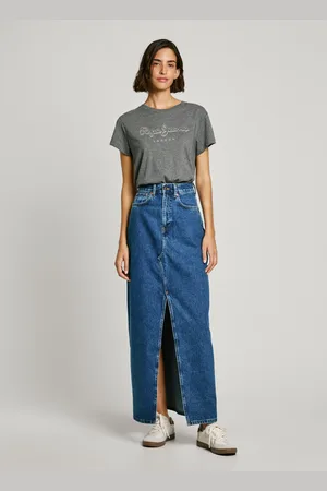 Pepe Jeans Saia comprida regular fit