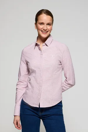 Polo Club® Camisa Pied-De-Poule Com Bordado Rigby Go