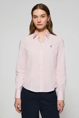 Polo Club® Camisa Slim De Popelina Com Logo Bordado Rigby Go