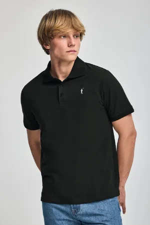 Polo Club® Polo De Manga Curta E Três Botões Com Logo Bordado Rigby Go