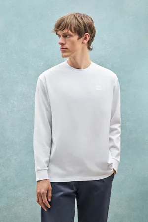 Polo Club® T-Shirt Branca Folgada Com Pormenor