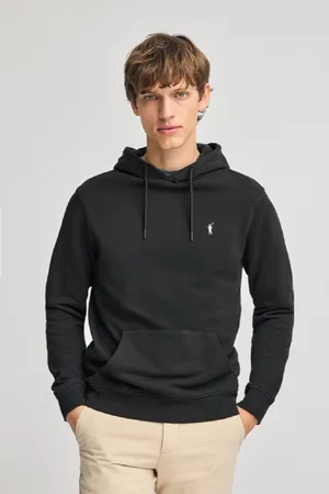 Polo Club® Sweatshirt Preta Com Capuz E Bordado Rigby Go