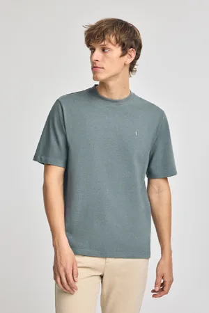 Polo Club® T-Shirt Cinzento Pedra De Algodão E Linho Com Bordado Rigby Go