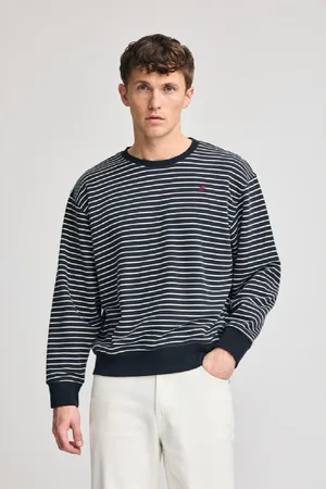 Polo Club® Sweatshirt Captain Às Riscas Com Monograma Bordado