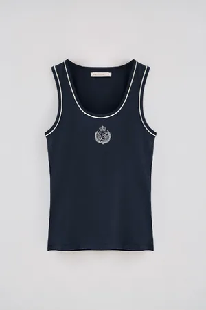 Polo Club® T-Shirt De Alças Com Escudo Náutico