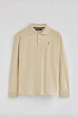 Polo Club® Polo Cor De De Manga Comprida Com Três Botões E Bordado Rigby Gp