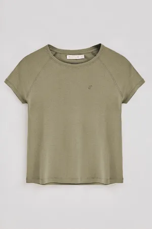 Polo Club® T-Shirt Verde Hesperia Com Monograma Bordado