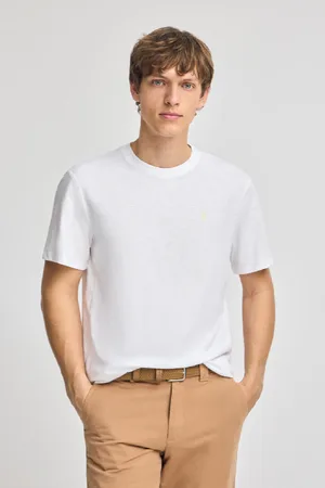 Polo Club® T-Shirt Branca De Algodão Flamé E Bordado Rigby Go