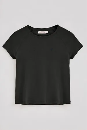 Polo Club® T-Shirt Preta Hesperia Com Monograma Bordado
