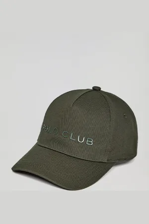 Polo Club® Boné Verde Caqui Com Logo Engomado E Print