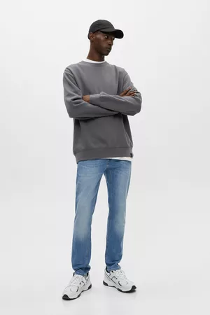 Pull&Bear Homem Calças de ganga Slim - Jeans Slim Fit Conforto