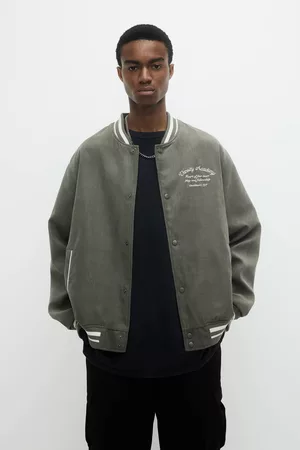 Pull&Bear Casaco Bomber Camurça