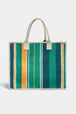 Pull&Bear Mulher Tote - Mala Tote Bag Riscas Personalizável