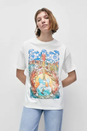 Pull&Bear Menino T-shirts & Manga Curta - T-Shirt Dos Beach Boys Branca