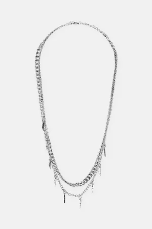 Pull&Bear Homem Colares - Pack De 2 Colares Prateados