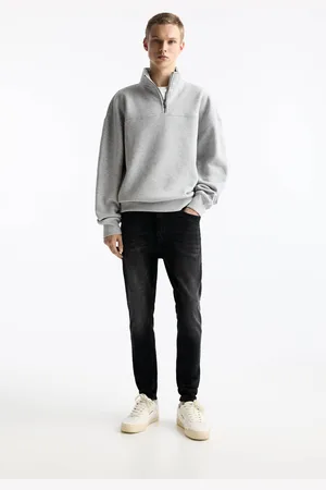 Pull&Bear Jeans Carrot Com Acabamento De Lavagem