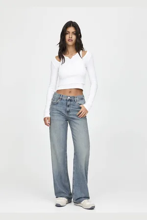 Pull&Bear Jeans Corte Direito Cintura Subida