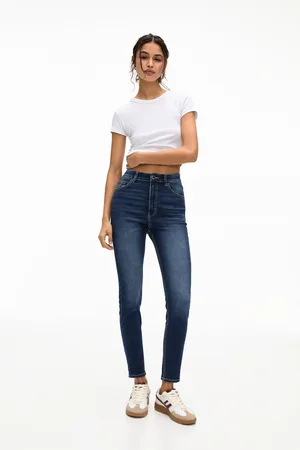 Pull&Bear Jeans Skinny Com Cintura Subida