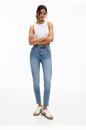 Pull&Bear Jeans Skinny Com Cintura Subida