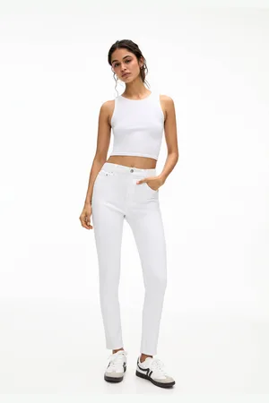 Pull&Bear Jeans Skinny Com Cintura Subida
