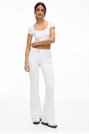 Pull&Bear Jeans Bootcut De Cintura Baixa
