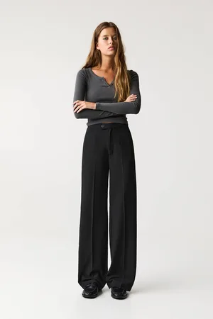 Pull&Bear Calças De Fato De Cintura Subida