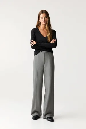 Pull&Bear Calças De Fato De Cintura Subida