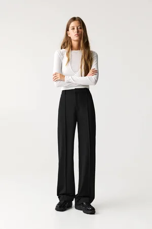 Pull&Bear Calças Elegantes Com Nervuras