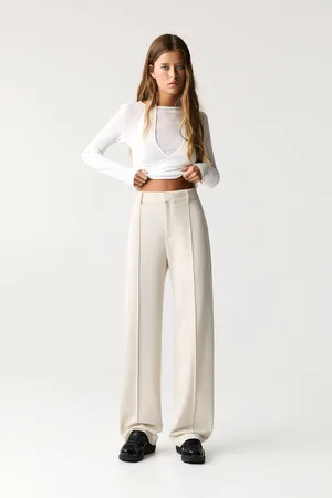 Pull&Bear Calças Elegantes Com Nervuras