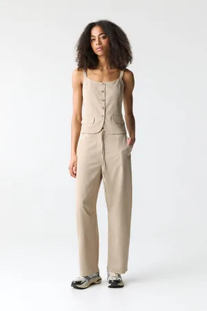 Pull&Bear Calças Barrel Às Riscas