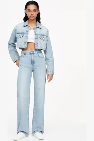 Pull&Bear Jeans Corte Direito Cintura Subida