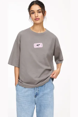 Pull&Bear T-Shirt Stwd Com Gráfico De Bilhete