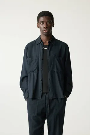 Pull&Bear Camisa Manga Comprida Com Linho