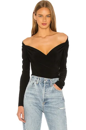 Norma Kamali Long Sleeve Sweetheart Blouse in - . Size L (also in M, S, XS, XXS).