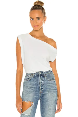 Norma Kamali X REVOLVE Drop Shoulder Top in - White. Size L (also in M, S, XL, XS).