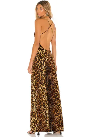 Norma Kamali Low Back Slip Jumpsuit in - Brown. Size M (also in S, XL, XS, XXS).