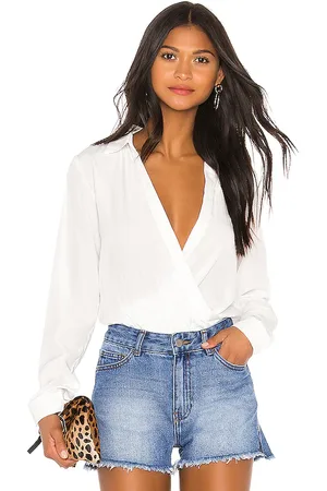 superdown Presely Surplice Bodysuit in - . Size S (also in XS, XXS).