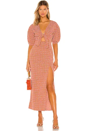 House of Harlow X REVOLVE Vincenza Maxi Dress in - Rust. Size L (also in M, S).