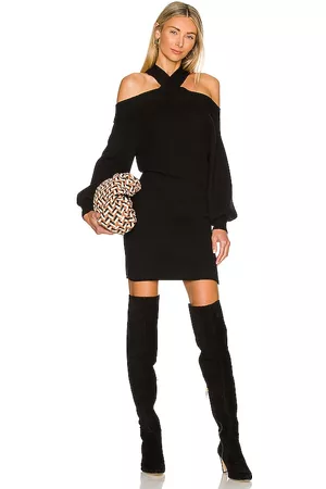 LINE & DOT Mulher Sweatshirts - Ariana Cold Shoulder Sweater Dress in - . Size L (also in M, S, XS).